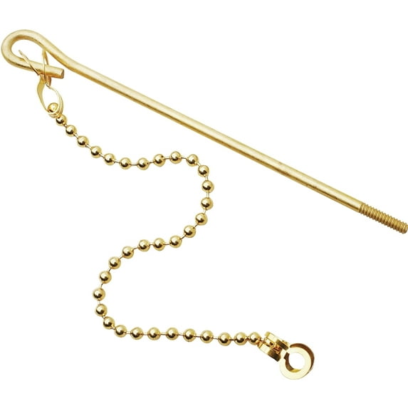 Plumb Pak PP835-11 Flapper Lift Wire and Chain, 4-1/2 in L, Brass, 1/PK