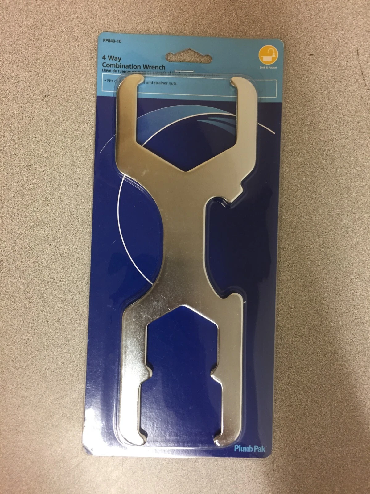 Plumb Pak Pp840-10 Metal 4-Way Combination Wrench 4-7/8 W X 10-3/4 H In.