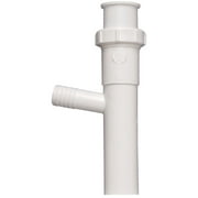 Plumb Pak, White Keeney 35-8WK Tailpiece, Direct Connect or Slip Joint 1-1/2-Inch by 8-Inch with 5/8-Inch O.D. Dishwasher Branch