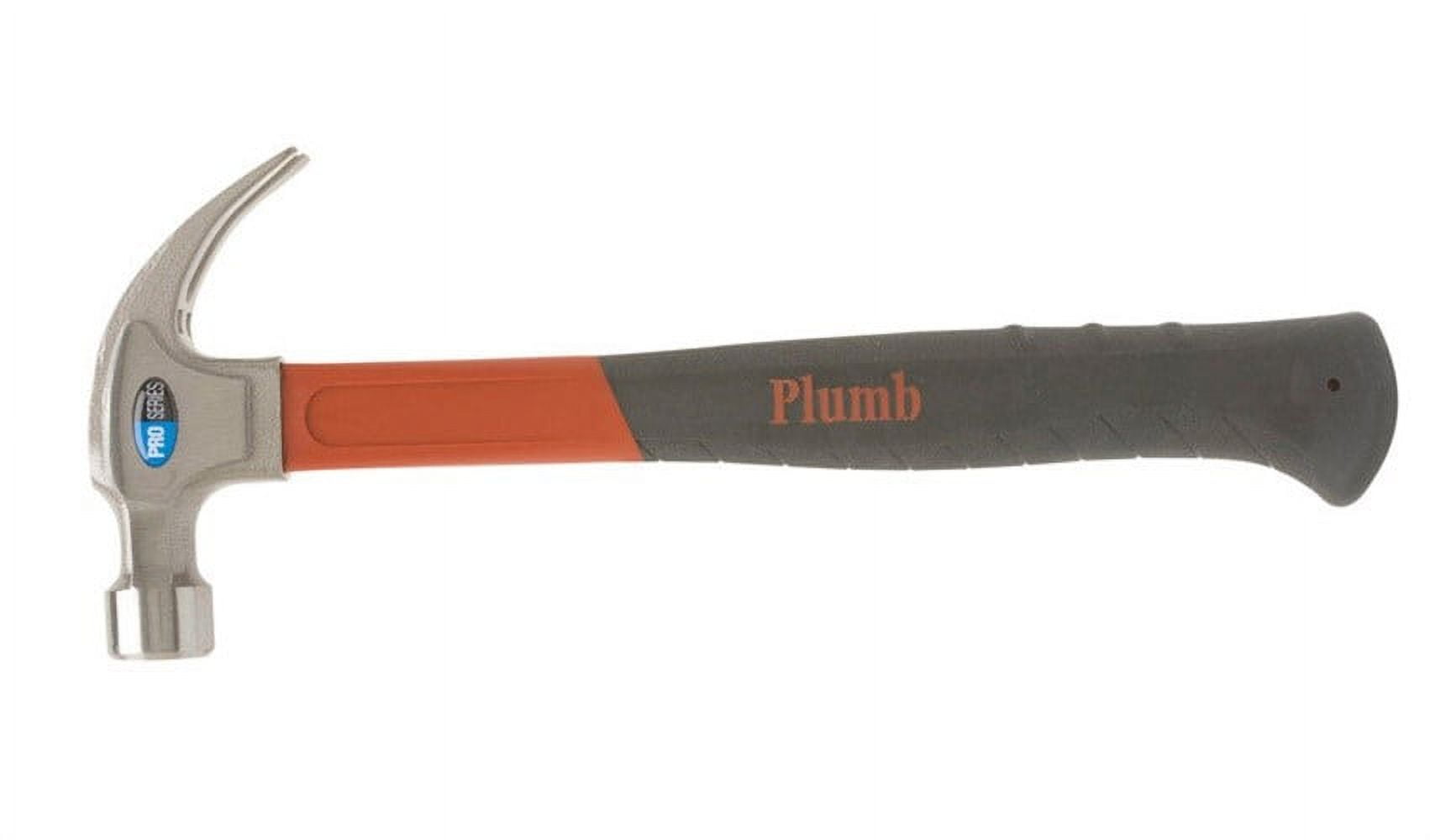 Plumb  Pro Series  20 oz. Curve Claw Hammer  Forged Steel Head Fiberglass Handle  13 in. L