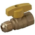 thumbnail image 1 of Plumbshop Gas Range Ball Valve - Brass, Durable - 5/8" OD x 3/4" FIP, 1 of 1