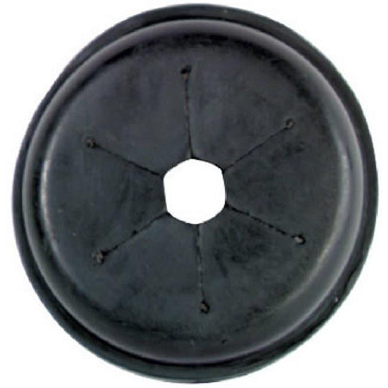 Durable Black Rubber Garbage Disposal Splash Guard, 5-inch
