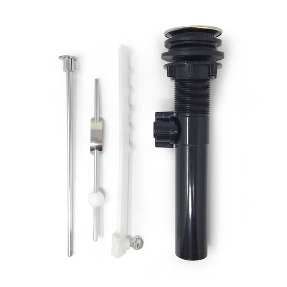 Plumb Tech Chrome Topper Plated Plastic Stem Pop-Up Drain Stopper for faucet overflow