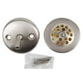 thumbnail image 1 of Plumb USA Bathtub Tub Replacement Drain Trim kit - Satin Nickel Finish, Trip Lever Type, Stainless Steel Drain Cover, Copper Body, Zinc Lever Plate, 1 of 4