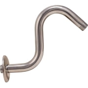 Plumb USA S-Style Shower Arms High Rise Shower Arm, Polish Chrome Finish, with Flanges, Raise up 4"