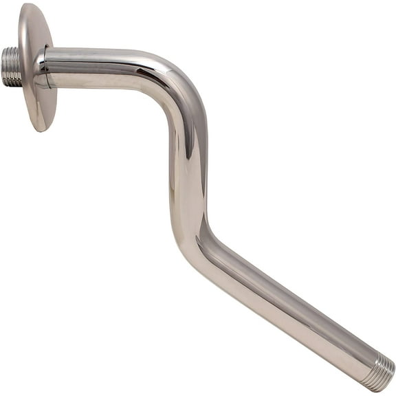 PlumbUSA Pipe and Plumbing Tubing Z-Style Shower Arms with Flanges,7 Inch
