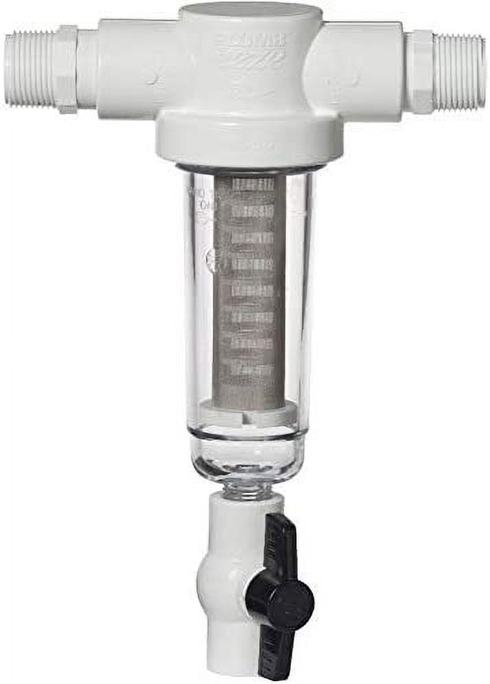 Plumbeeze 1 In. or 1-1/4 In. Sediment Filter with MPT Adapters PE-SF10M ...