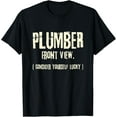 thumbnail image 1 of Plumber - Front View. | Funny Halloween Costume Party T-Shirt, 1 of 4