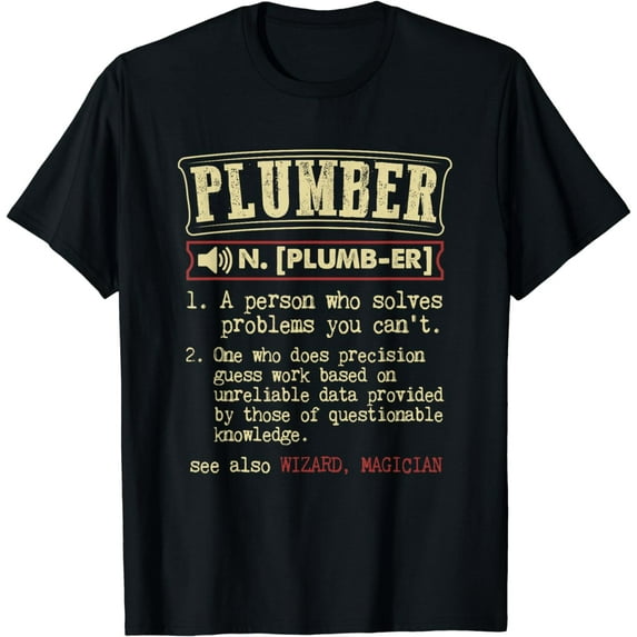 Plumber Gift Funny Dictionary Definition T-Shirt