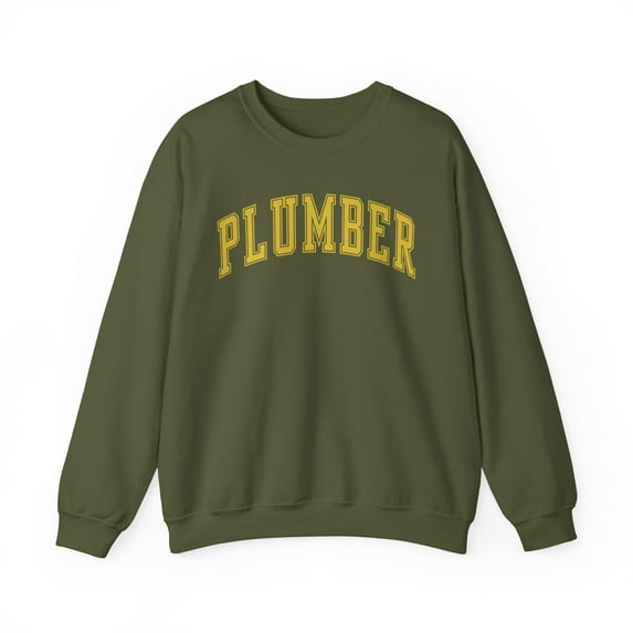 Plumber Sweatshirt Gifts Crew Neck Shirt Long Sleeve Unisex