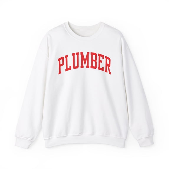 Plumber Sweatshirt Gifts Crew Neck Shirt Long Sleeve Unisex