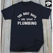 Plumber T-Shirt Pipe Worker Plumbing Profession Funny Plumber Gift