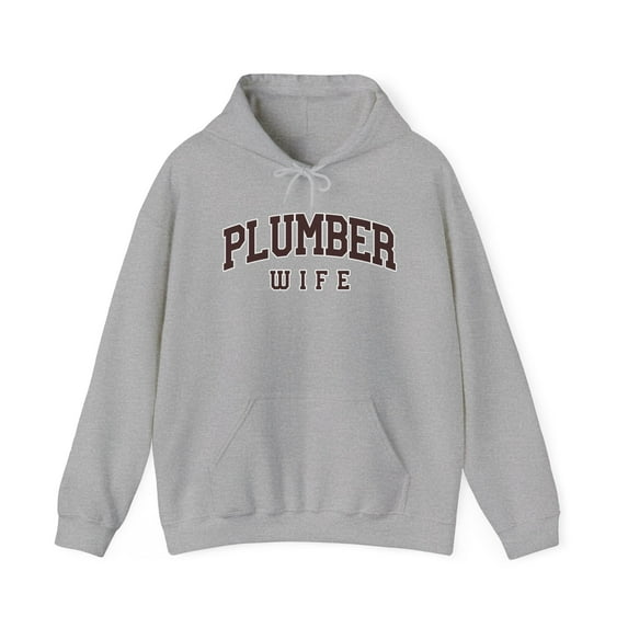 Plumber Wife Anniversary Wedding Hoodie, Gifts, Hooded Sweatshirt