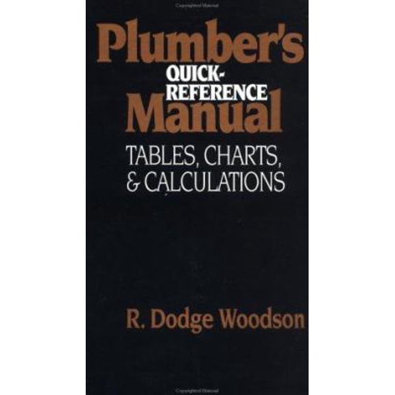 Pre-Owned Plumber's Quick-Reference Manual: Tables, Charts, and Calculations (Paperback) 0070717990 9780070717992