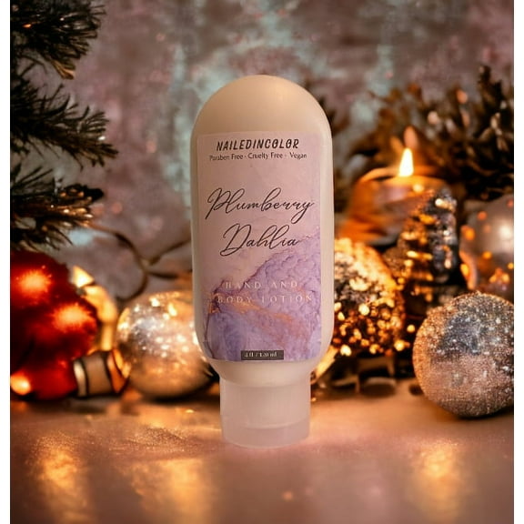 Plumberry Dahlia by NailedInColor- Goats' Milk Hand and Body Lotion-Women's Scented Body Lotion-Ladie's Moisturizing Lotion-Skin Care