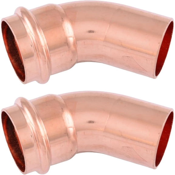 Plumbing 3/4" FTG x Press LF Press Copper Street 45 Degree Elbow Pressure Fittings with Press Copper Pipe Connection for Residential,Commercial(x)