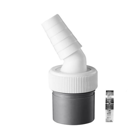 Plumbing Fittings Washing Machine Drain Adapter Double Connection Y for 40mm Pipe Diameter and 18-24mm Inlet with Two Hose Clamps