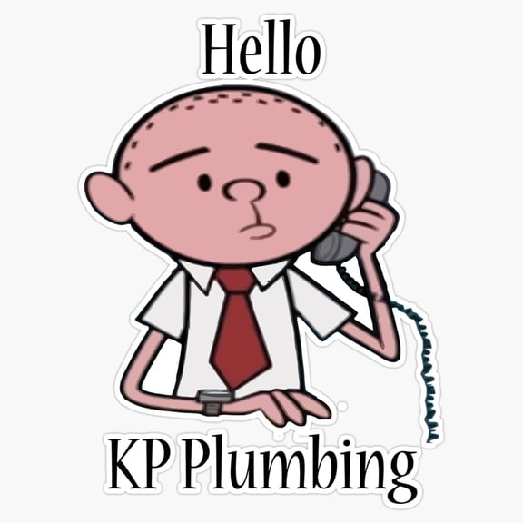 Plumbing Maintenance Service Provider Work Typography Vinyl Sticker