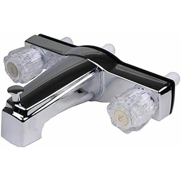 Plumbing & New RV and Mobile Home Bath Tub & Shower Faucet With 8 in. Valves - Chrome$$Tools & Hardware Other