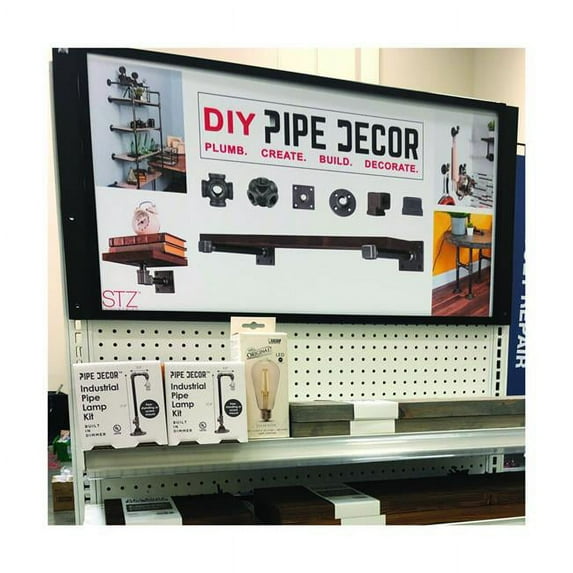 Retail First 9034067 Pipe Decor Endcap Sign