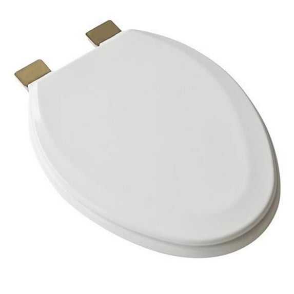 Plumbing Technologies 1F1E5-00 Premium Molded Elongated Wood Toilet Seat, White