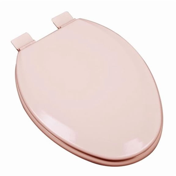 Plumbing Technologies 1F1E5-20 Premium Molded Elongated Wood Toilet Seat, Venetian Pink