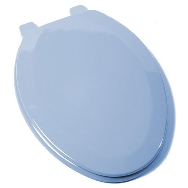 Plumbing Technologies 1F1E5-45 Premium Molded Elongated Wood Toilet Seat- Regency Blue