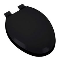 Plumbing Technologies 1F1E5-90 Premium Molded Elongated Wood Toilet Seat, Black