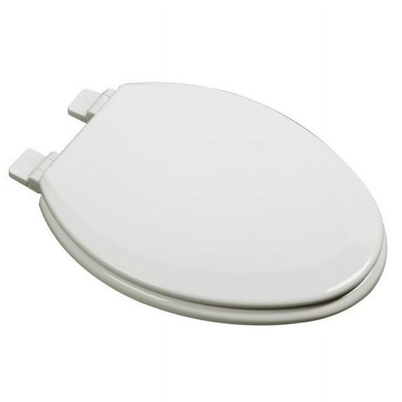 Plumbing Technologies 1F1E7-02 Slow Close Deluxe Molded Wood Elongated Toilet Seat- Biscuit
