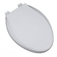 thumbnail image 1 of Plumbing Technologies 2F1E10-00 Heavy Duty Commercial Weight Slow Close Premium Plastic Elongated Toilet Seat- White, 1 of 1
