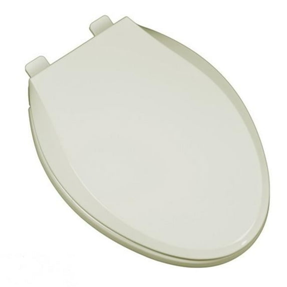 Plumbing Technologies 2F1E10-01 Heavy Duty Commercial Weight Slow Close Premium Plastic Elongated Toilet Seat- Bone