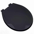 thumbnail image 1 of Plumbing Technologies 2F1R6-90 Slow Close Plastic Round Front Contemporary Design Toilet Seat- Black, 1 of 1