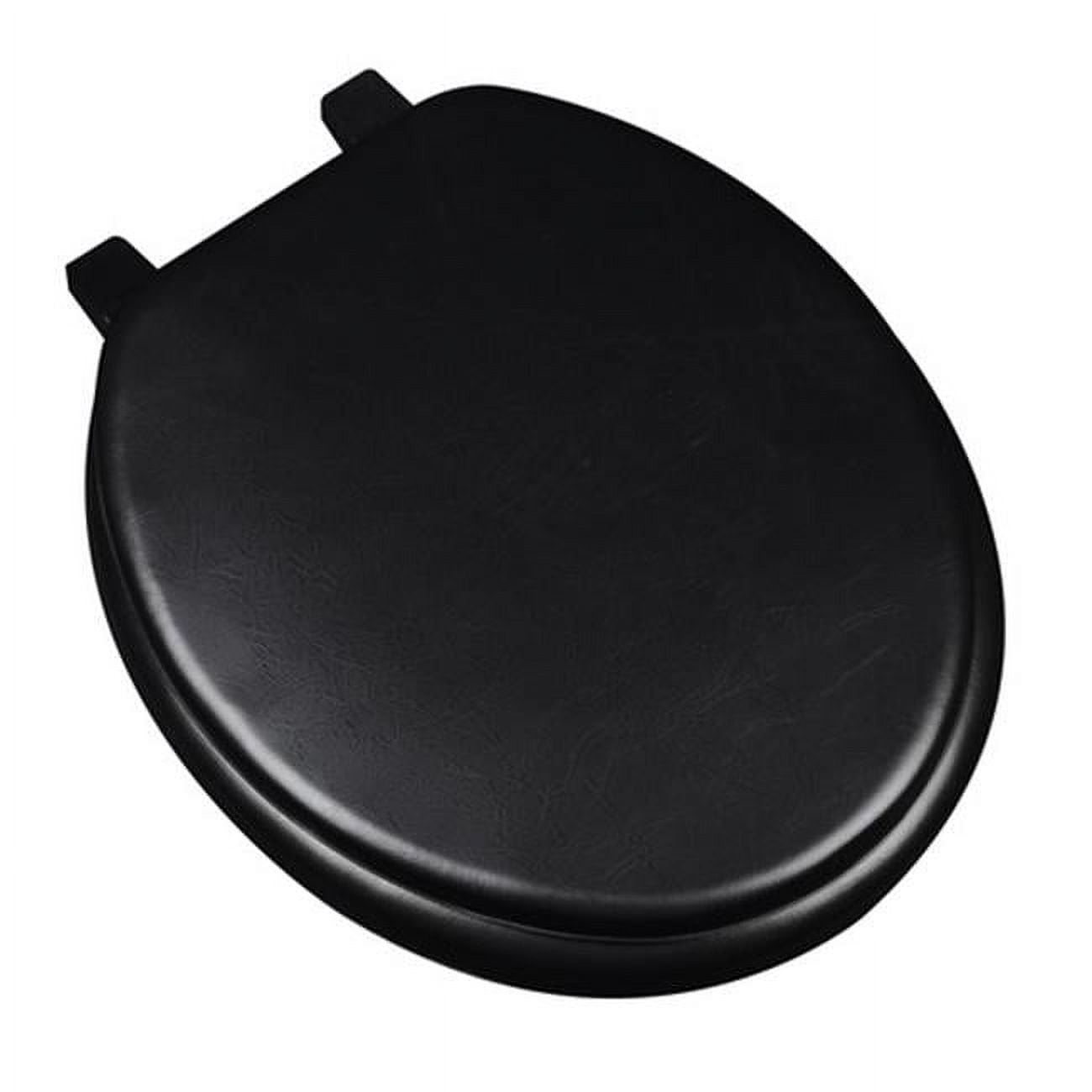 Plumbing Technologies 6F1R1-90 Deluxe Soft Round Toilet Seat, Black