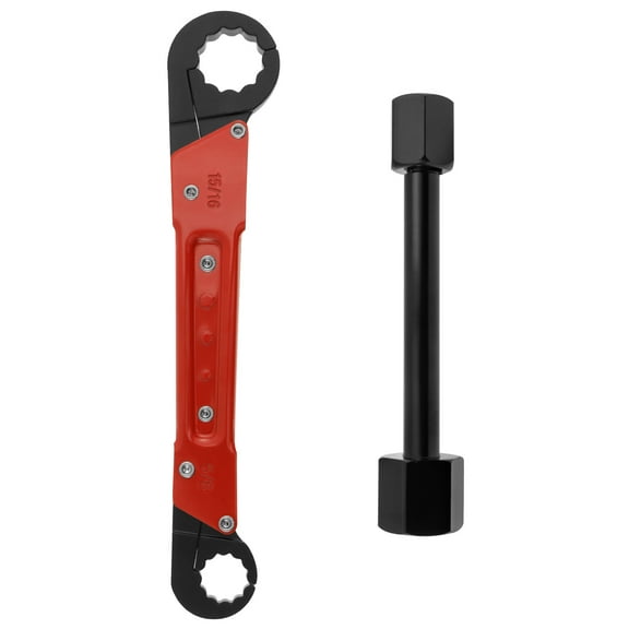 Plumbing Tool Angle Stop Wrench Kit Carbon Steel Plumber Wrench Tool Adjustable Plumbing Installation and Removal Tool Portable Pipe and Valve Installation Tool for Plumber