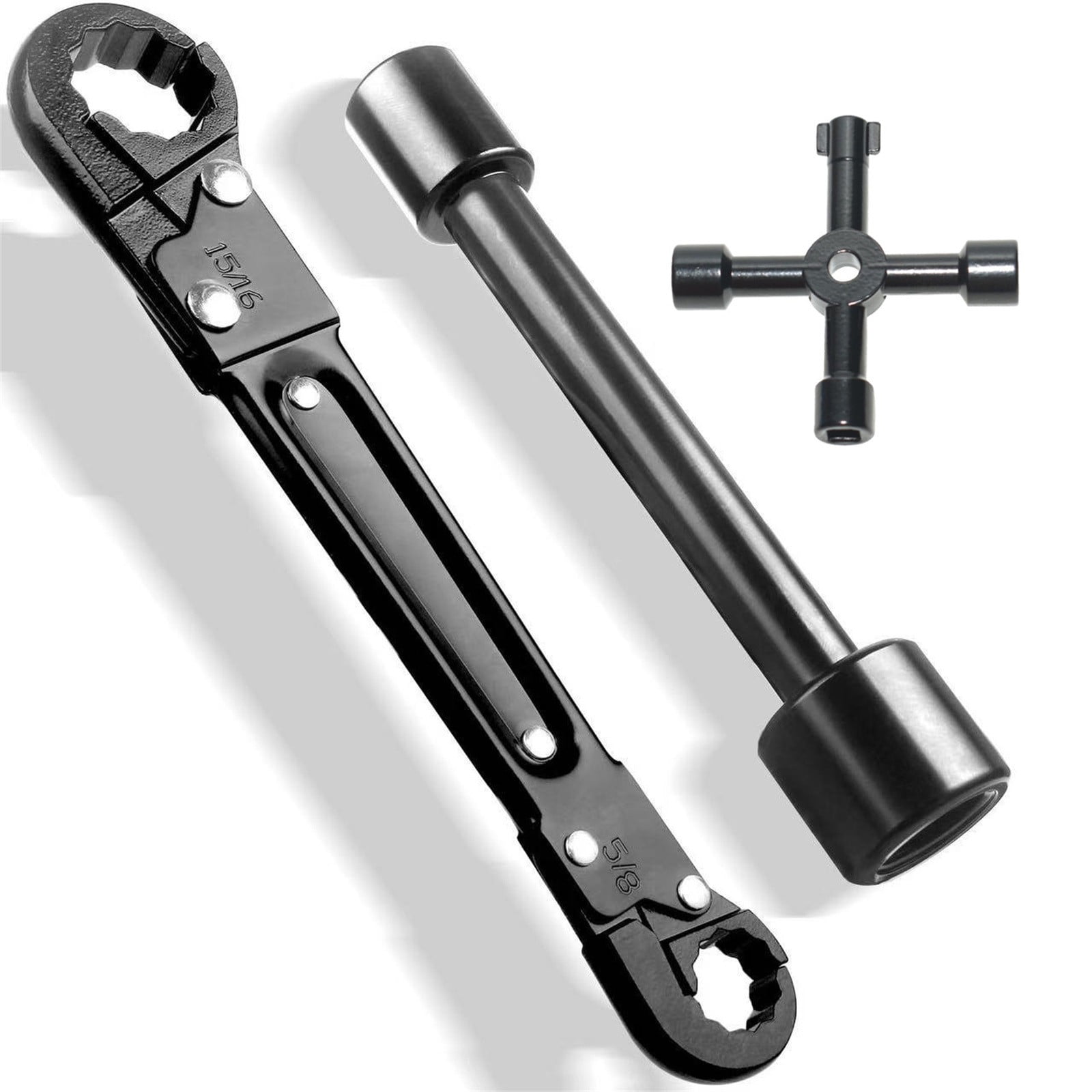 Compression Wrench Plumbing Tools,Angle Stop Wrench Kit,Professional Plumbing Toolset ...