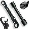 thumbnail image 1 of Plumbing Tools, Angle Stop Wrench , Plumbing Wrench. New Compression Angle Stop and Removing the Compression Ring Professional Plumbing Tool For Easy Angle Stop And Supply Nut Installation, 1 of 8