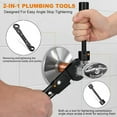 thumbnail image 1 of Plumbing Tools Double Head Wrench Kit Angle Stop Wrench Socket Wrench Plumber Tools Plumber Wrench Tools for Installing and Removing Compression Style B Socket Wrench, 1 of 6