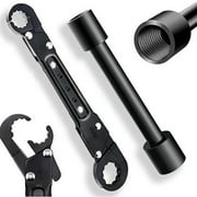 Plumbing Tools Double Head Wrench Kit Angle Stop Wrench Socket Wrench Plumber Tools Plumber Wrench Tools for Installing and Removing Compression 2PC