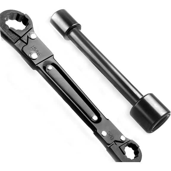 Plumbing Tools Kit, Angle Stop Wrench, Plumbing Wrench Angle Stop Wrench Kit, Angle-on Wrench Professional Plumber Wrench Tools Compression Angle Stop and Removing the Compression