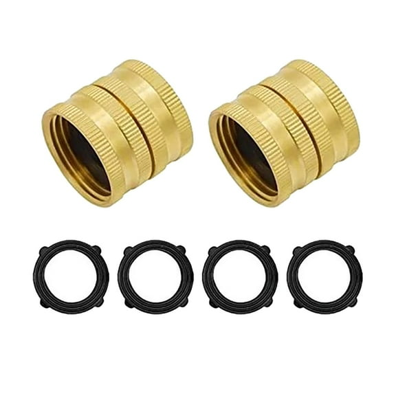 Plumbing fittings Female To Female Double Female Faucet Fitting Double Water HoseTwo Way Female Female Connector Solid Brass Garden Hose