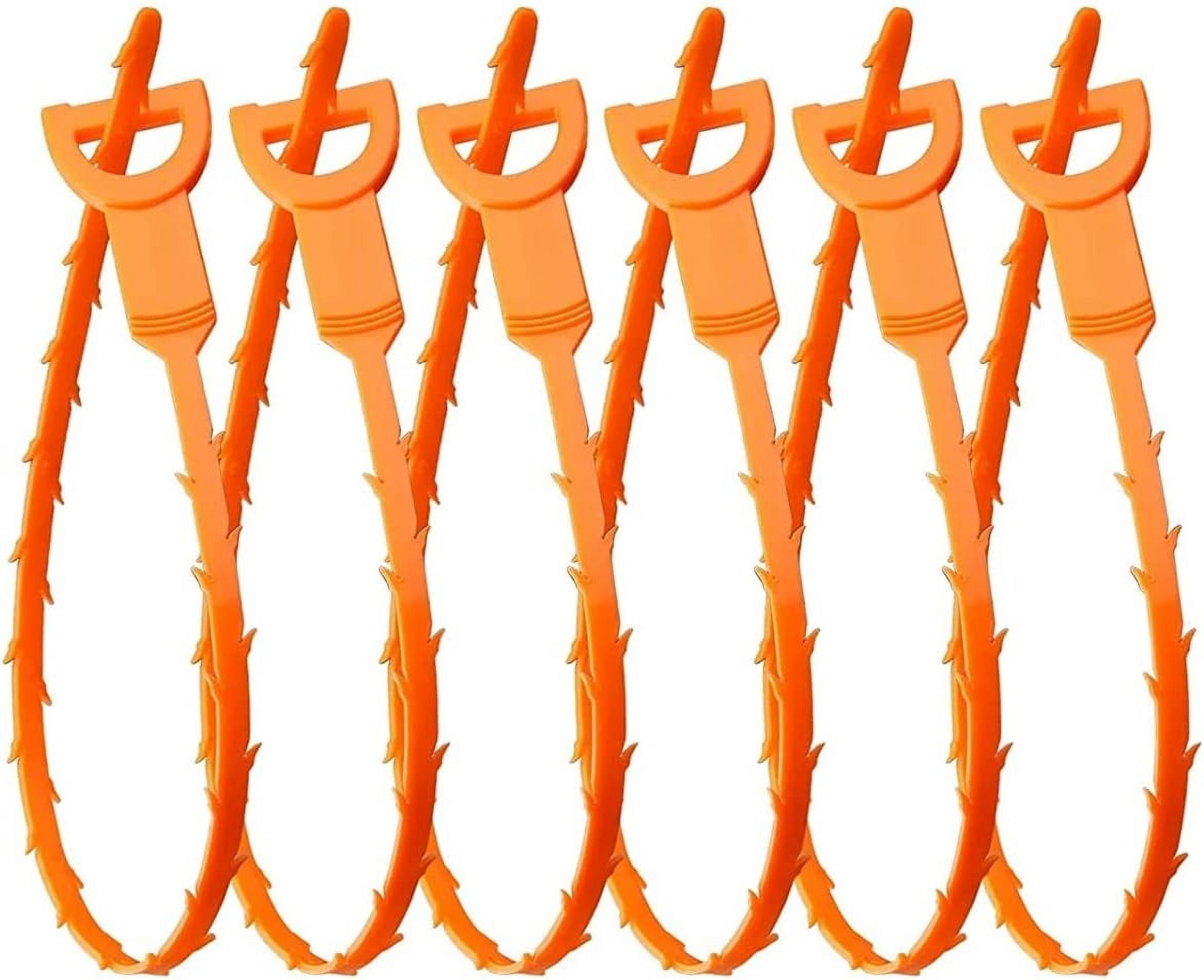 Plumbing unclogger Tool, 6 Pack 50.5cm Length Drain Cleaner Sticks