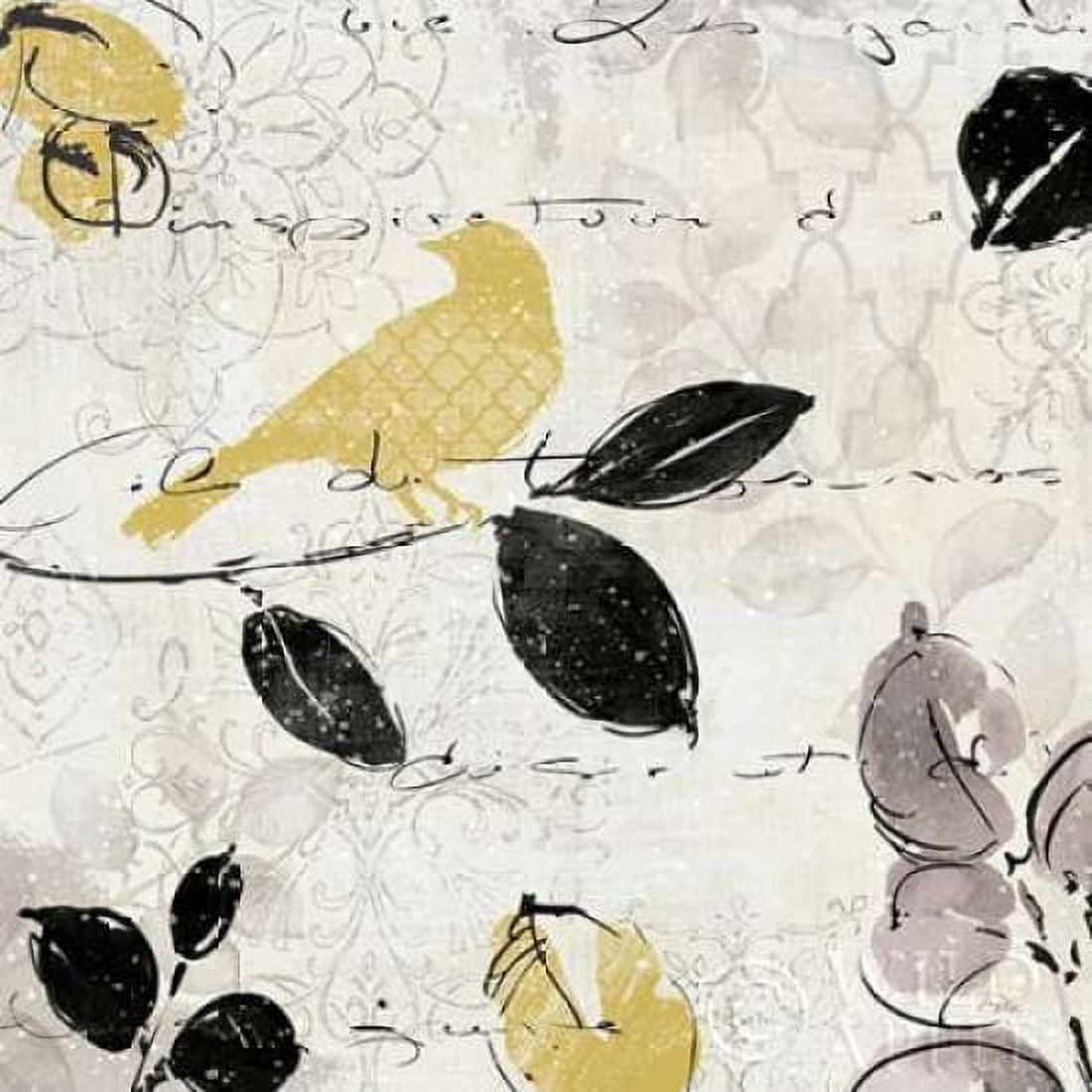 Plume and Motif I Canvas Art - Pela ERR (24 x 24)