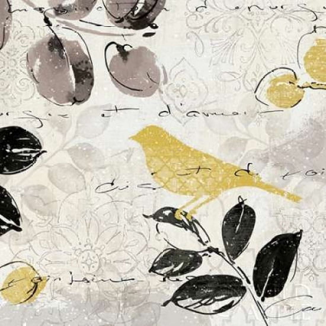 Plume and Motif II Canvas Art - Pela ERR (24 x 24)