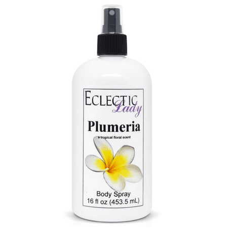 Plumeria Body Spray, Eclectic Lady, Hydrating Mist, Unisex, 16 oz