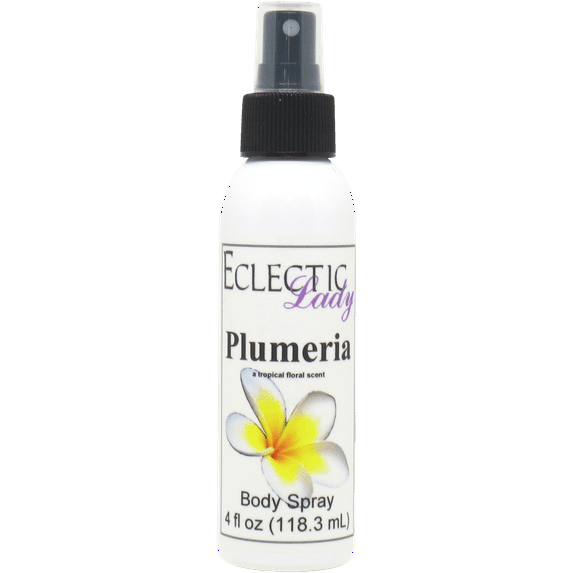 Plumeria Body Spray, Eclectic Lady, Hydrating Mist, Unisex, 8 oz