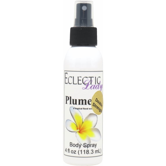 Plumeria Body Spray, Eclectic Lady, Hydrating Mist, Unisex (Double Strength), 8 oz