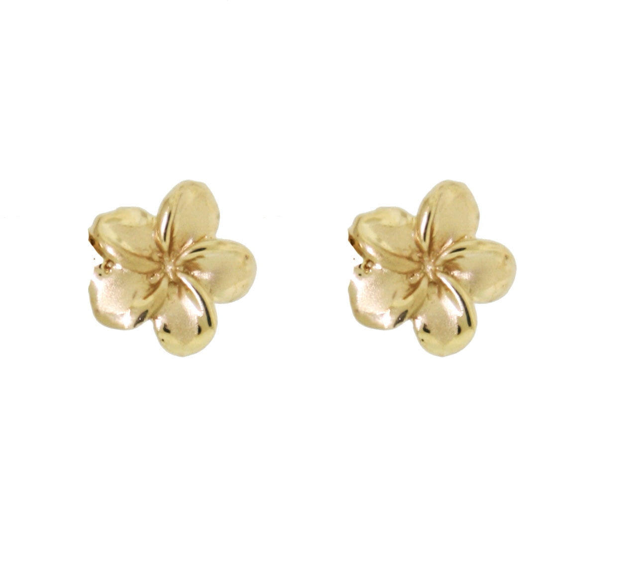 Plumeria Post Earring Without Cz