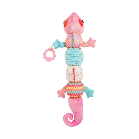 Plumora Baby Chameleon Plush Height Toy - Multi-Functional Growth Chart Ruler Plush, Hanging for Car Seat and Stroller, Crib Toy, Stuffed Animal for Measuring Height, Soft.
