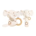 thumbnail image 1 of Plumora Organic Cotton Rattle and Teether Set - Soft Stuffed Animals for Babies, Hanging Car Seat Toys, Stroller Toys, Gentle Rattle, Safe & Non-Toxic, 1 of 5