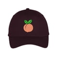 thumbnail image 1 of Plump Peach Low Profile Cotton Adjustable Baseball Cap Dad Hat for Men Women Embroidered Design - Dark Red, 1 of 5